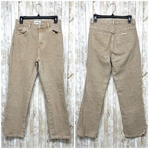 Rolla’s Tan Original High Rise Straight Jeans [13110]